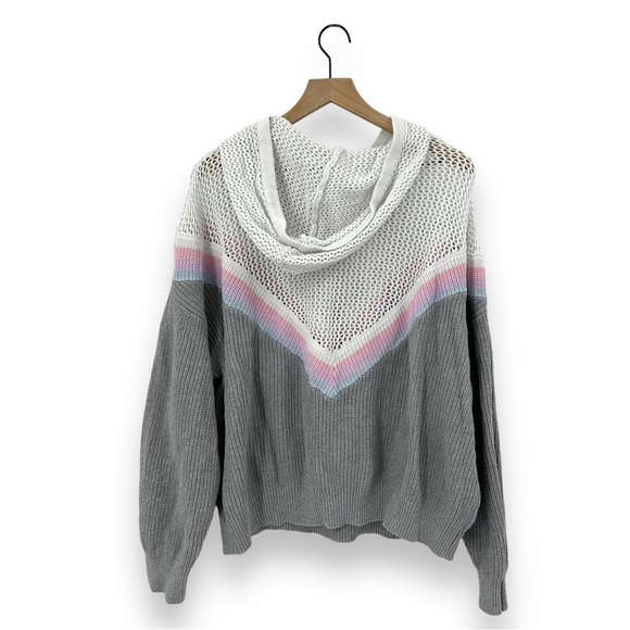 Spiritual Gangster Amar Meshed Up Hoodie in Heather Grey Size XL Extra Large - Picture 12 of 12